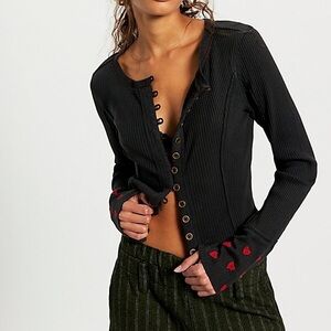 NWT Free People Daria Cuff Cardi